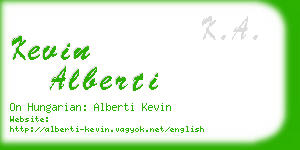 kevin alberti business card